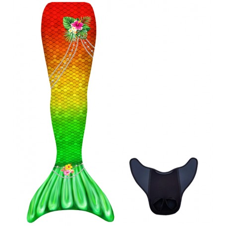 Conjunto Kuaki Sirena ALOHA 2PCS (Cola de sirena + Monoaleta)