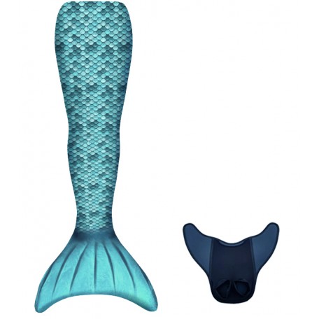 Conjunto Kuaki Sirena TURQUESA 2PCS (Cola de sirena + Monoaleta)