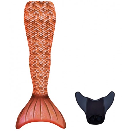 Conjunto Kuaki Sirena NARANJA 2PCS (Cola de sirena + Monoaleta)