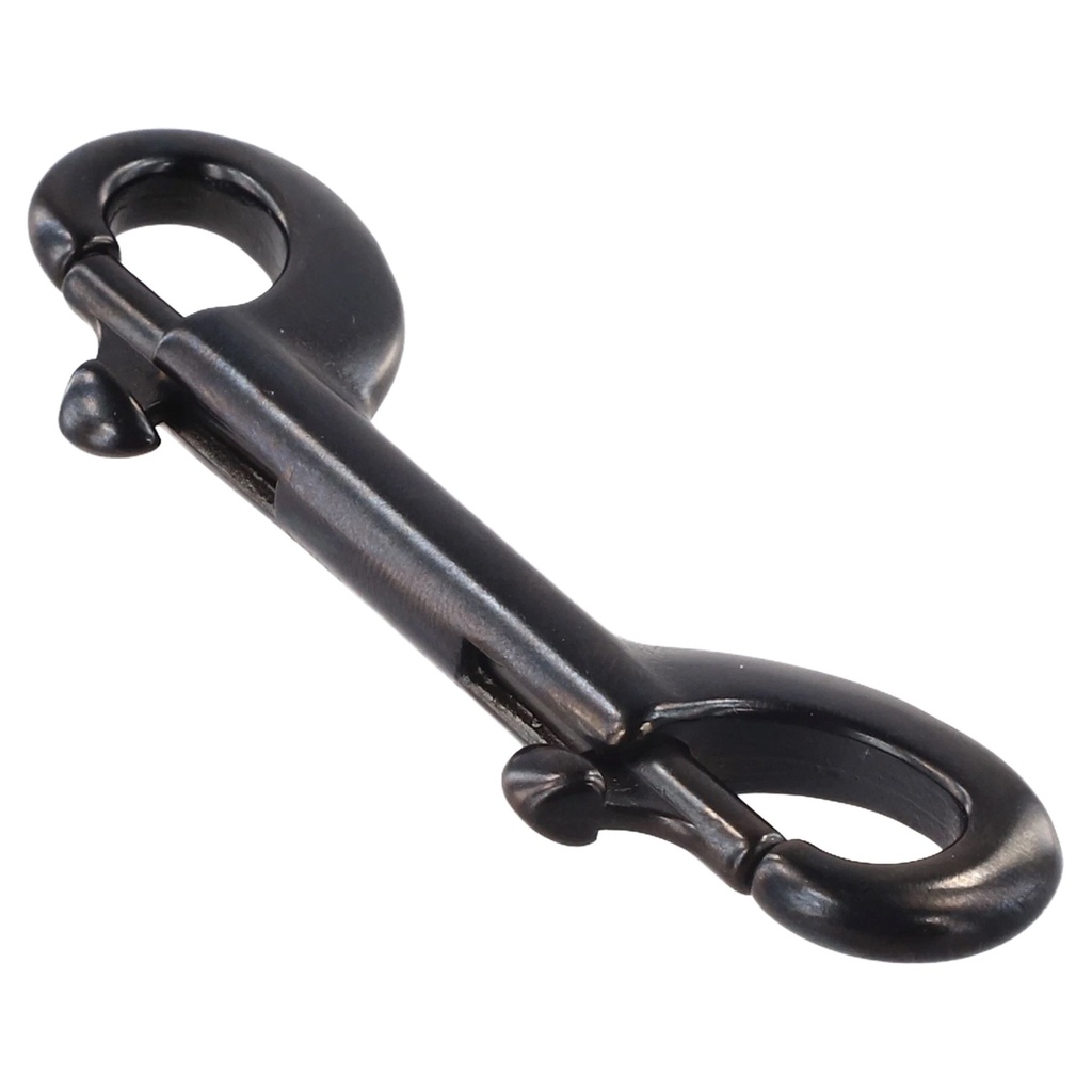 Mosquetón Doble Classic AISI 316 Negro (115mm) Cressi