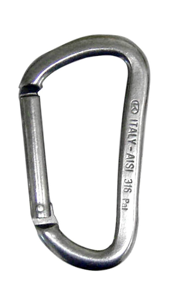 Mosquetón Aluminio Cierre Inox (80mm) (4 uds) Cressi